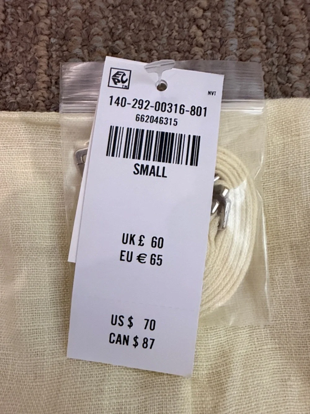 Abercrombie & Fitch Strapless Belted Linen Top in Pale Yellow - Picture 2 of 4